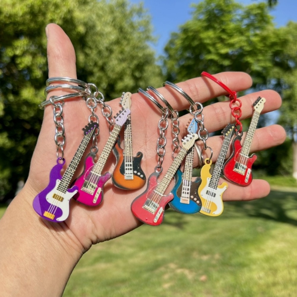 Musical Instrument All - Sleutelhanger Hip Hop Gitaar Sleutelhanger Cool