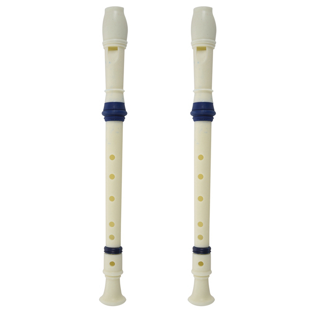 Musical Instrument A Recorder - FSTE-2X Muziekinstrument 6-gaats sopraanfluitblokfluit wit blauw