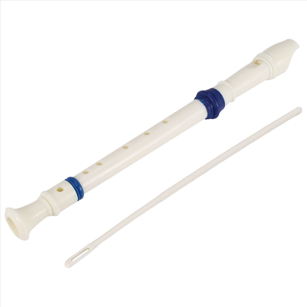 Musical Instrument Flute - ABST Muziekinstrument 6 Gaten Sopraanfluitblokfluit Wit