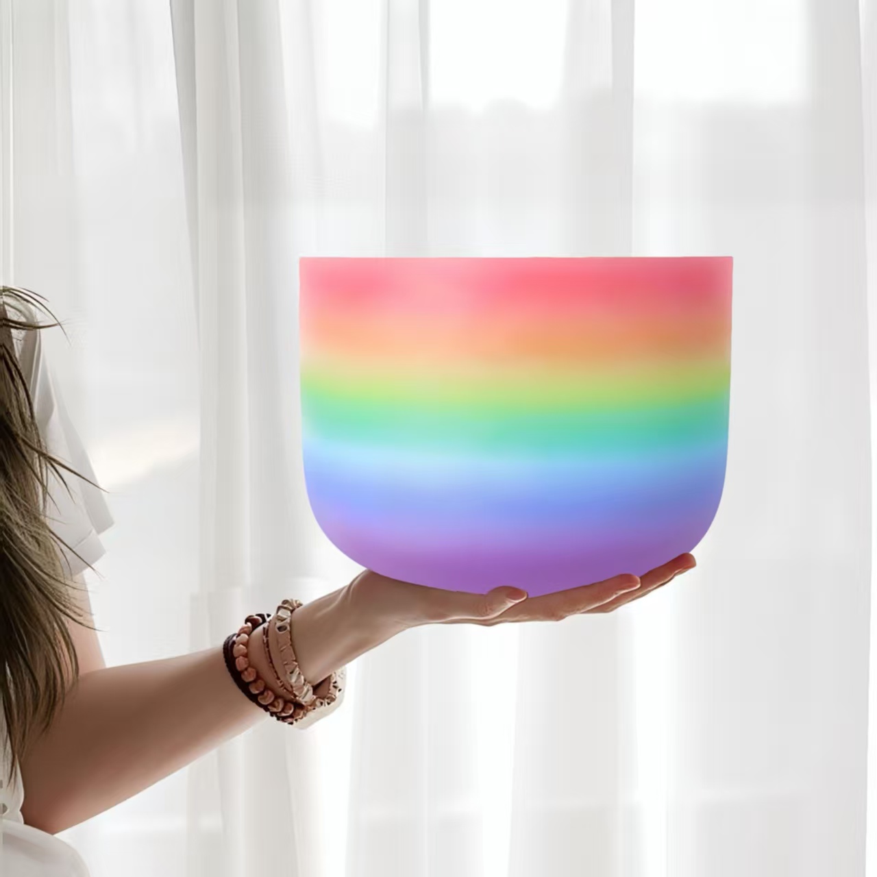 Musical Instrument All - Hye-eun 10 inch Regenboog Kristallen Klankschaal