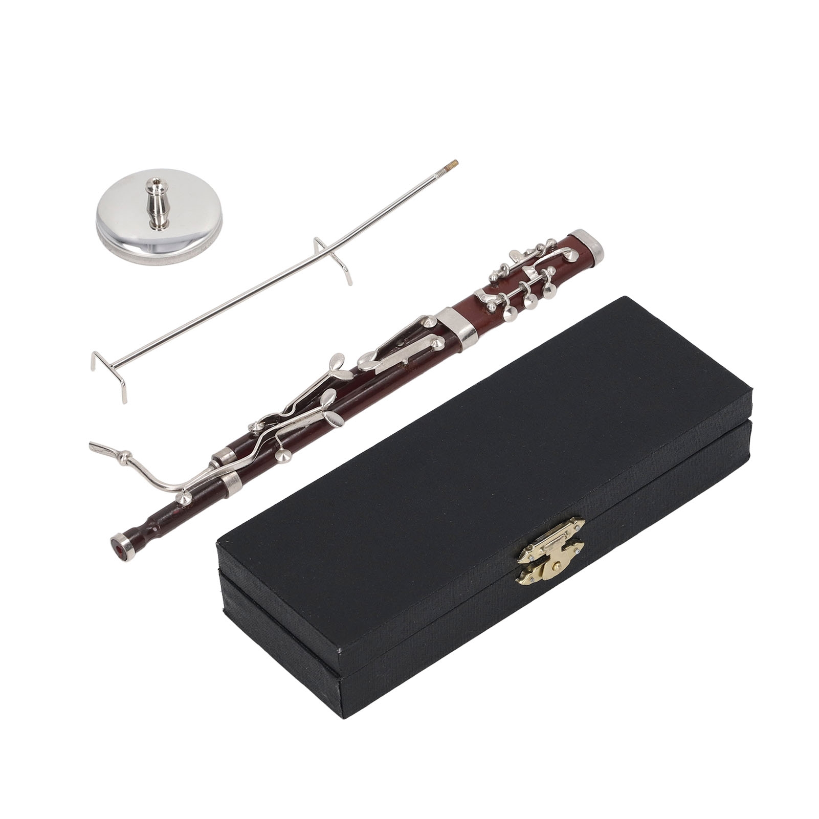 Musical Instrument Bassoon - Miniatuurfagotreplica met standaard en koffer Mini