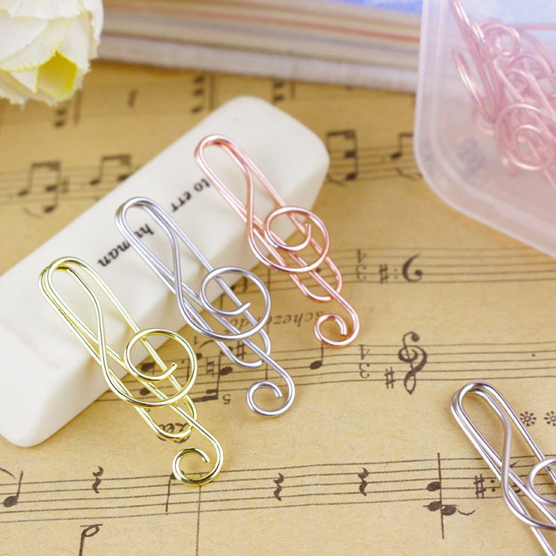 Musical Instrument Coloring Pages - 10 stks/doos Muzieknoot Vormige Paperclips Decoratieve