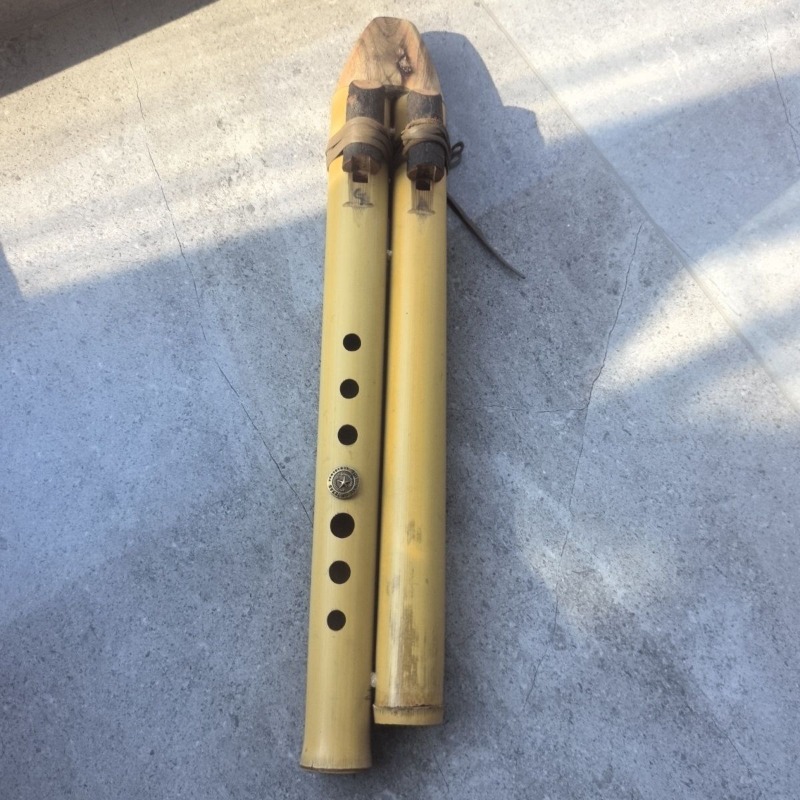 Musical Instrument Indian - GA Key Double Tube Flute Handgemaakte