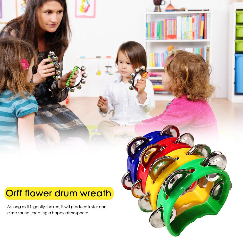 Musical Instrument All - 4 stks Tamboerijn Jingles Rammelaar Bell