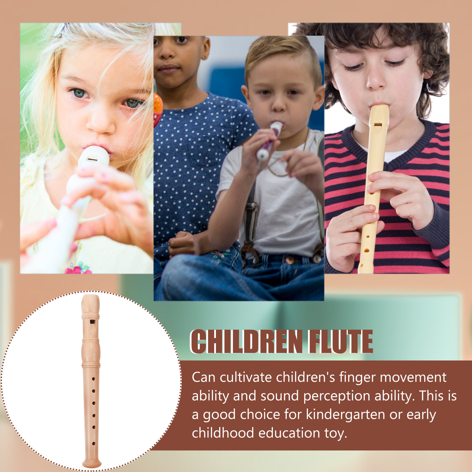 Musical Instrument A Recorder - Educatieve sopraanblokfluit, beginnersklarinet, premium houten blaasinstrument