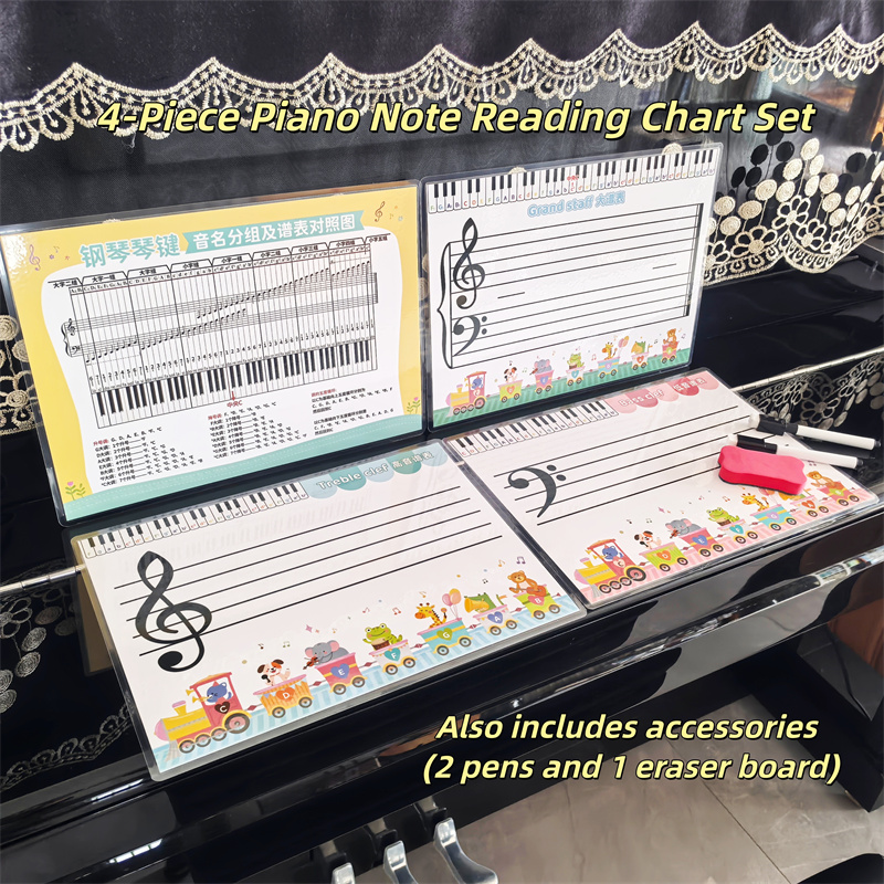 Musical Instrument Coloring Pages - Toetsenbord Piano Notities Oefenblad met droog
