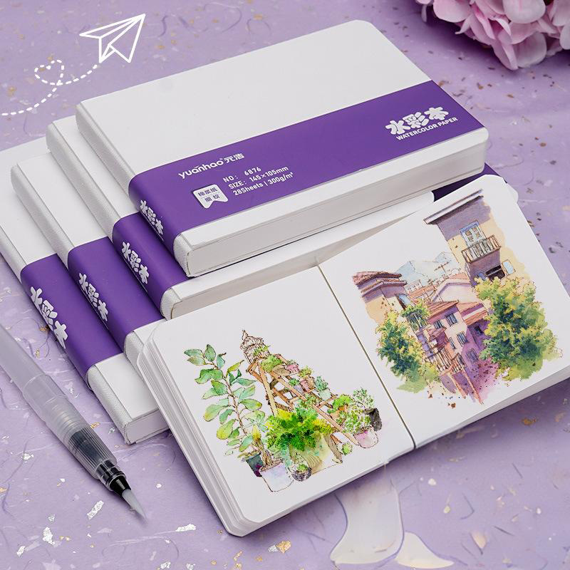 Musical Instrument Coloring Pages - Aquarelpapier schilderboek dik papier GSM300g vierkant