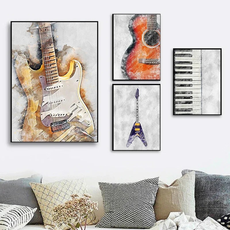 Picture Of Musical Instrument - 1 st frameloze muziekinstrument saxofoon viool