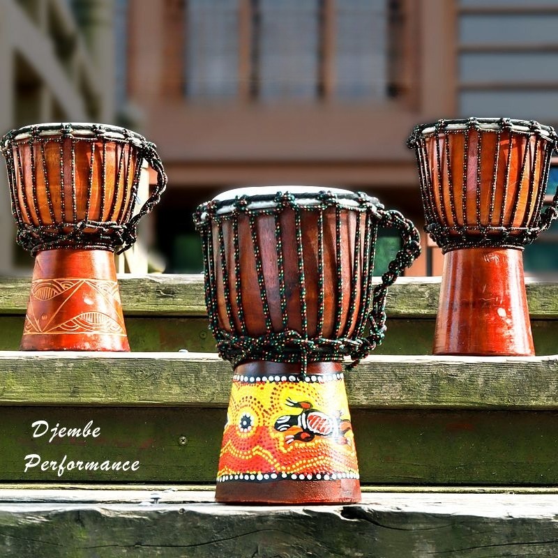 Musical Instrument African - Kinderen Beginner Kleine Afrikaanse Drum Massief