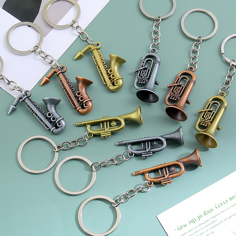 Musical Instrument All - Creatieve saxofoons vorm sleutelhangers mode orkestinstrument