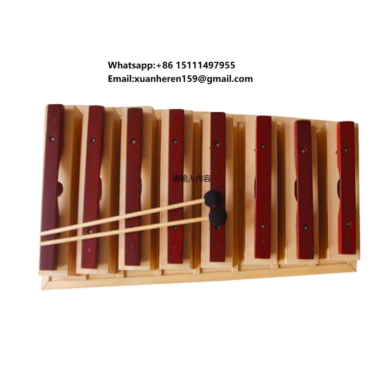 Musical Instrument Bassoon - Acht-toon Redwood geluidsblok kinderpercussie fagot instrument