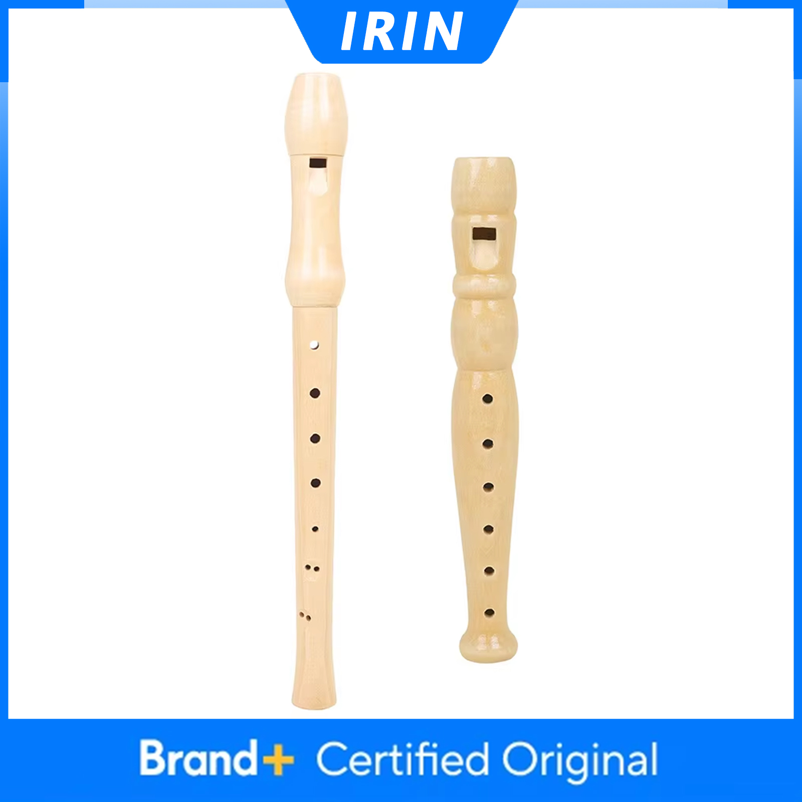 Musical Instrument A Recorder - IRIN 6/8 Hole Recorder Houtkleurige fluitrecorder
