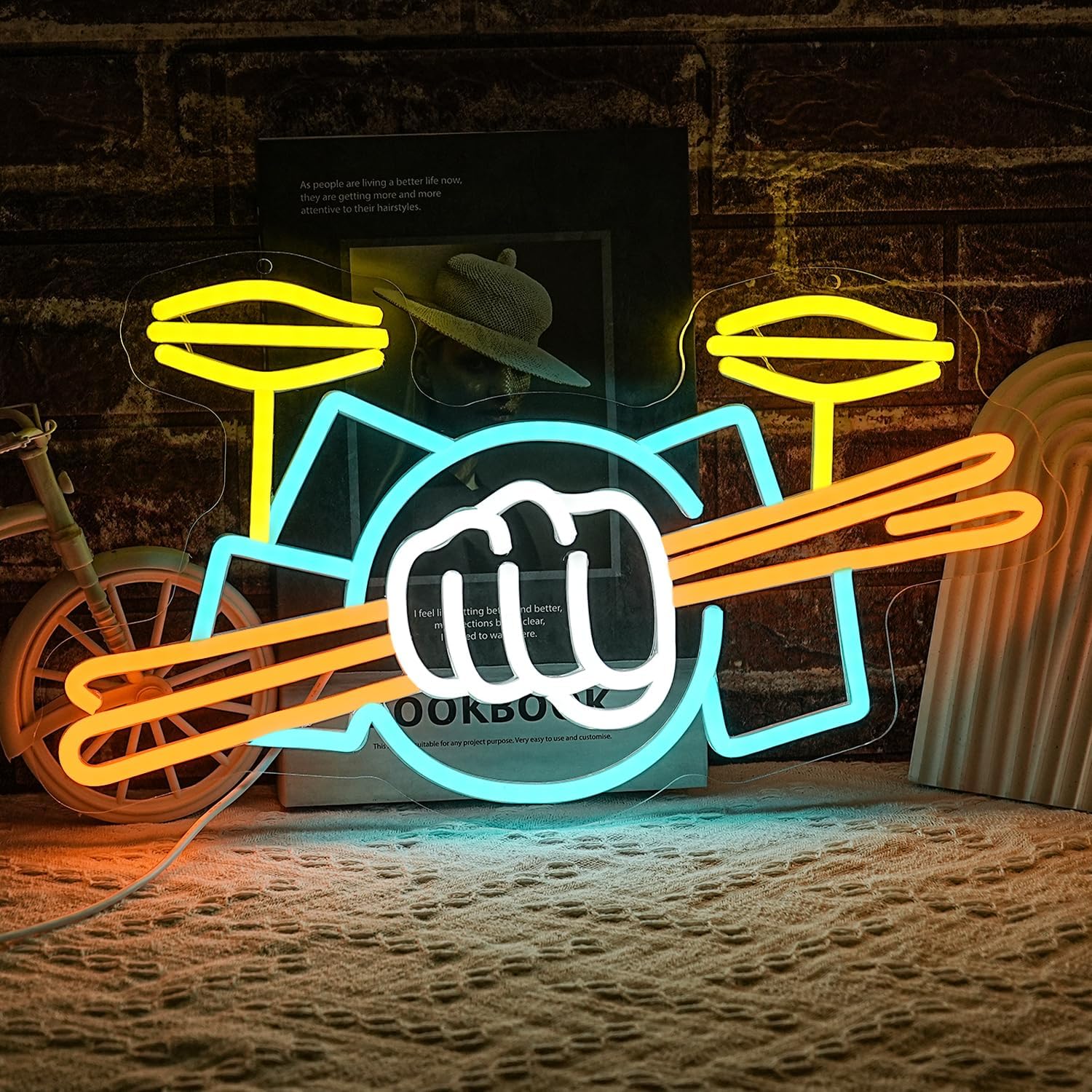 Drumstel Neonlicht USB-aangedr - Musical Instrument ____ recensie en prijs