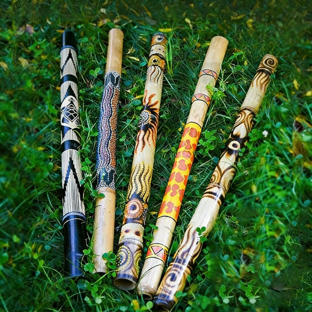 Teak Didgeridoo Geschilderd 10 - Musical Instrument Didgeridoo recensie en prijs
