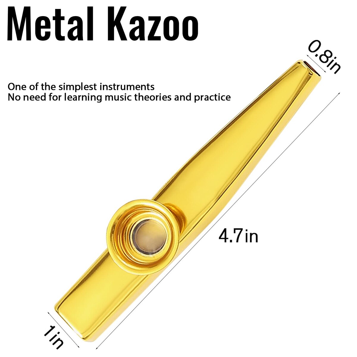 Kazoo zilveren aluminiumlegeri - Musical Instrument Flute recensie en prijs