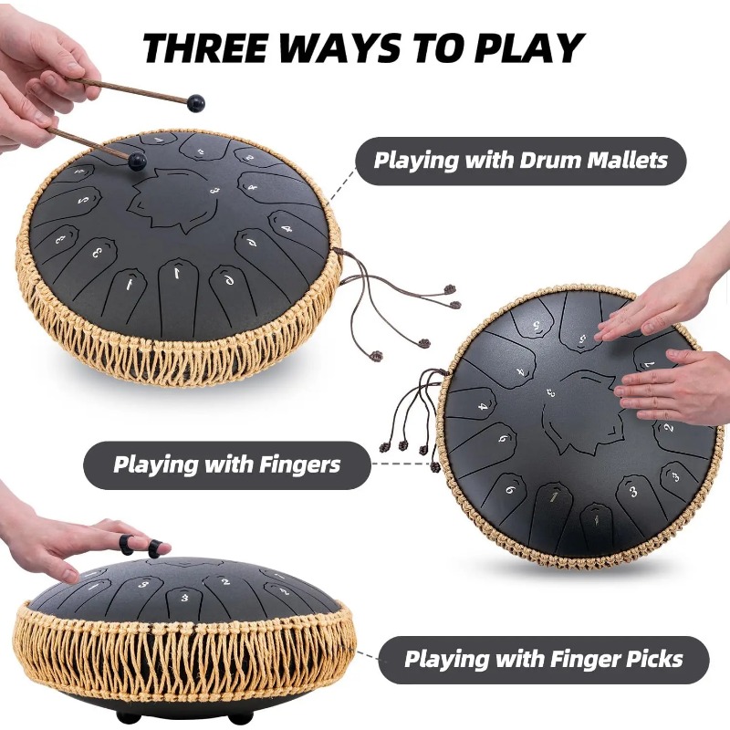 Hluru Stalen Tong Glucofoon 13 - Musical Instrument Morocco recensie en prijs